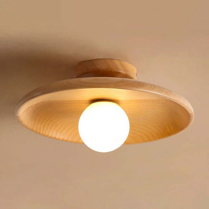 Moderne flad skål-loftlampe til hjemmet