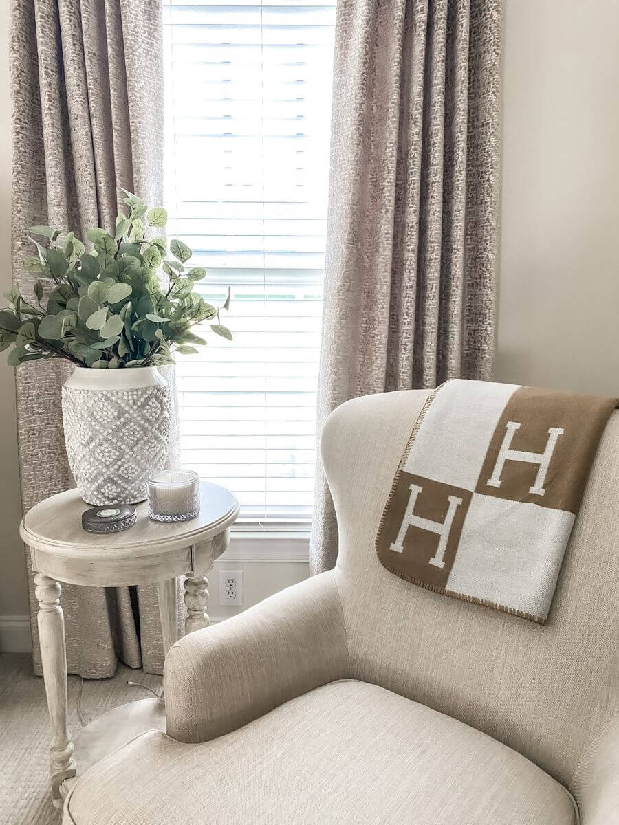 Hyggelig uld-kasjmir tæppe 140x170cm