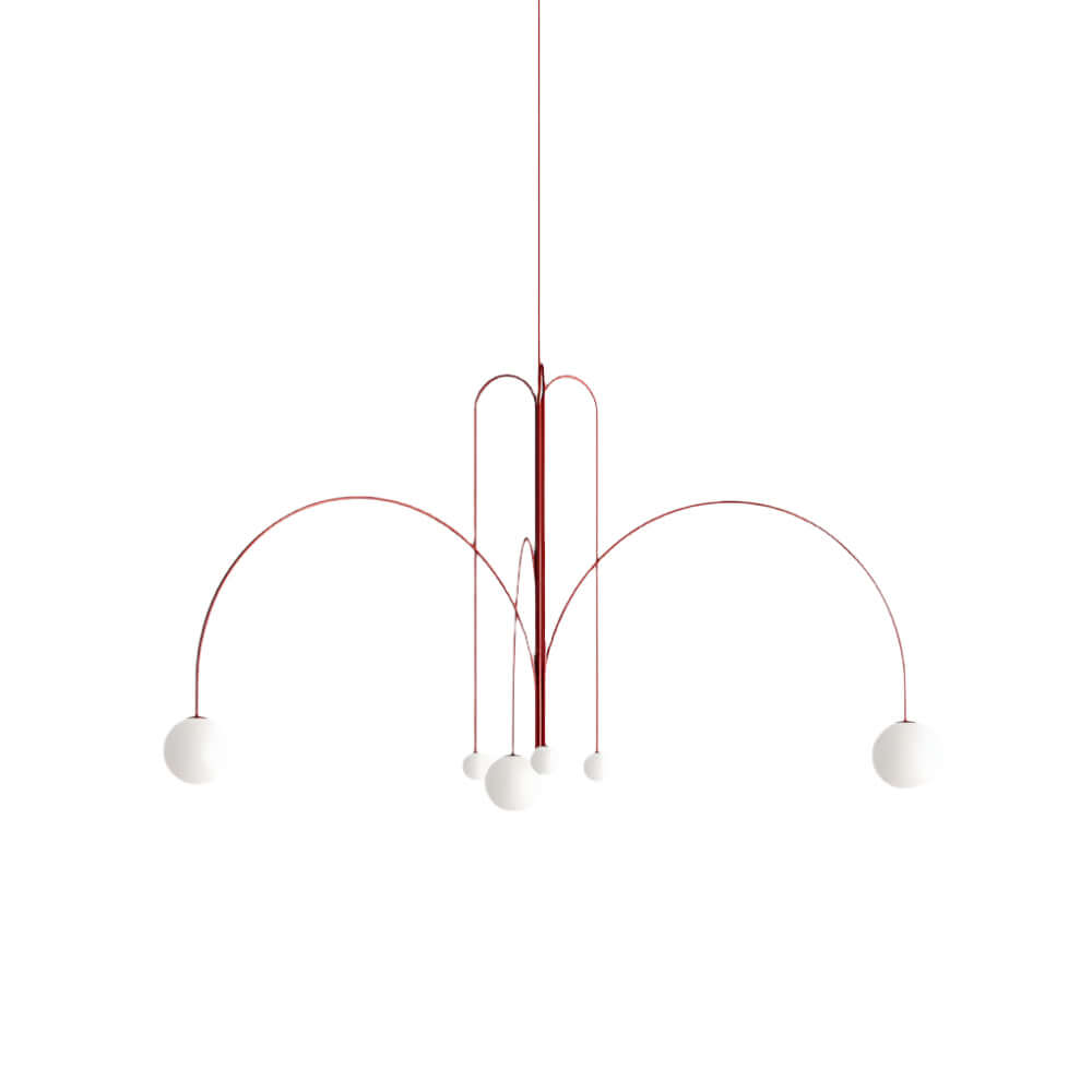 Elegant Glas & Metal Pendel Lampe