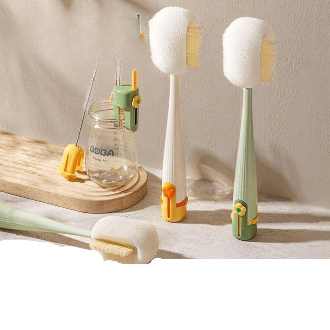 5-delt flaskerengøringssæt - Effektivt og Hygiejnisk