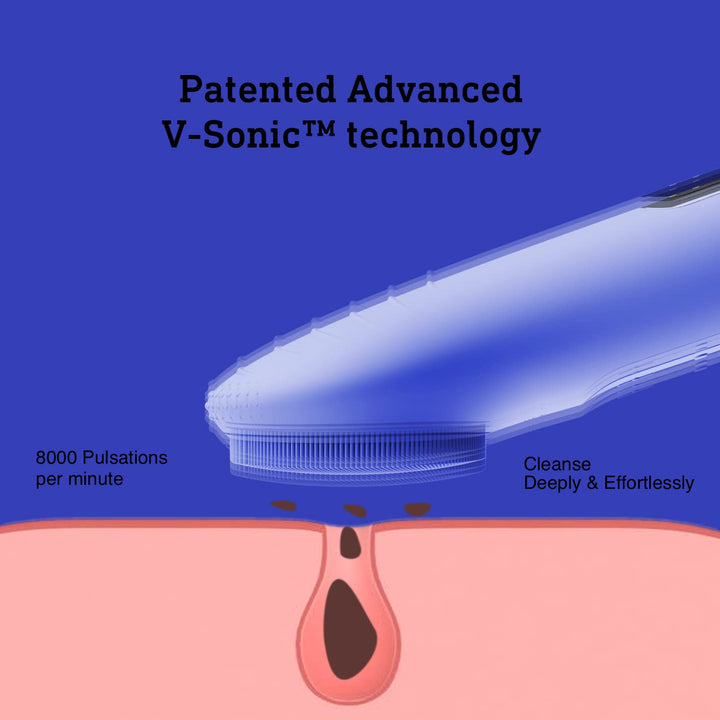Genopladelig ansigtsrensebørste, vandtæt