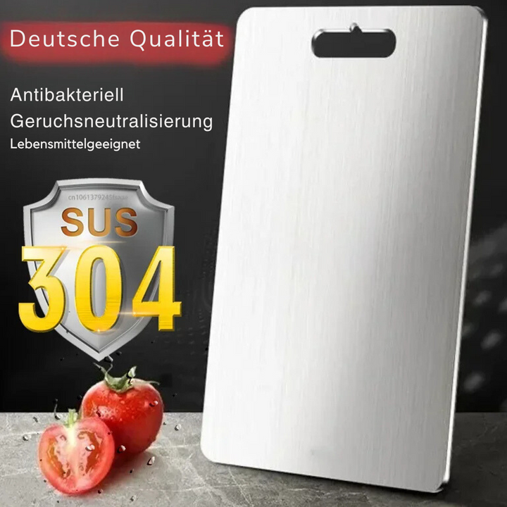 Antibakterielt, holdbart titanium skærebræt, ridsefast og hygiejnisk, ideel løsning til professionelle kokke.