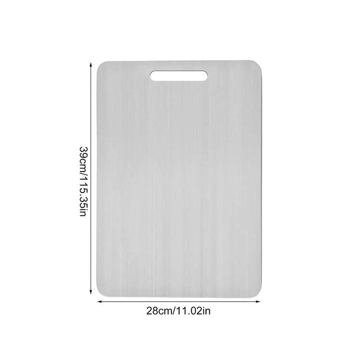 Antibakterielt, holdbart titanium skærebræt, ridsefast og hygiejnisk, ideel løsning til professionelle kokke.