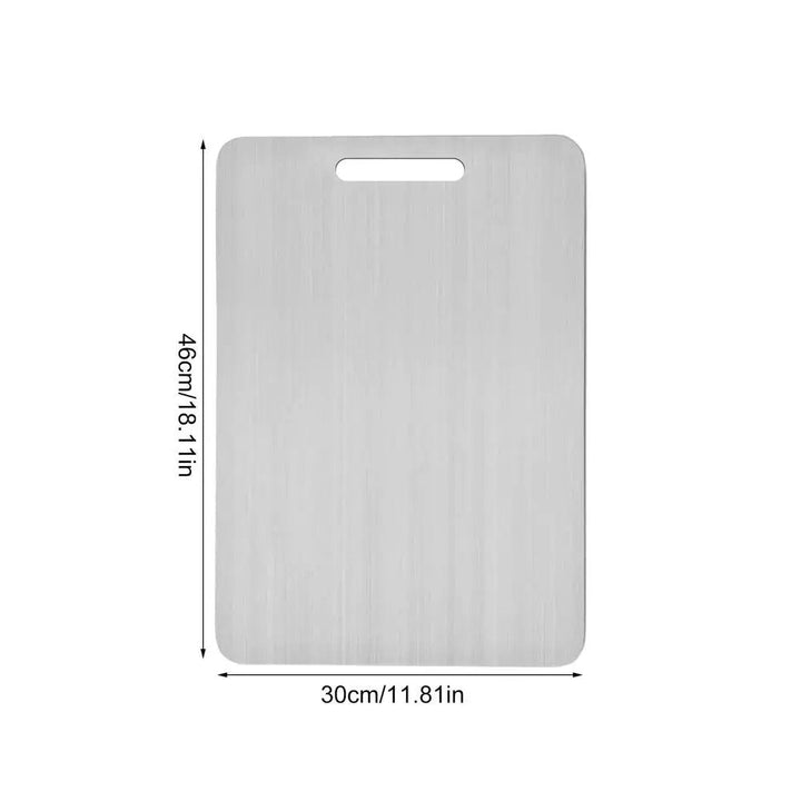 Antibakterielt, holdbart titanium skærebræt, ridsefast og hygiejnisk, ideel løsning til professionelle kokke.