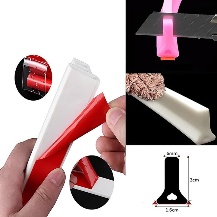 AquaSperre Silikonliste i hvid, perfekt til vådrum