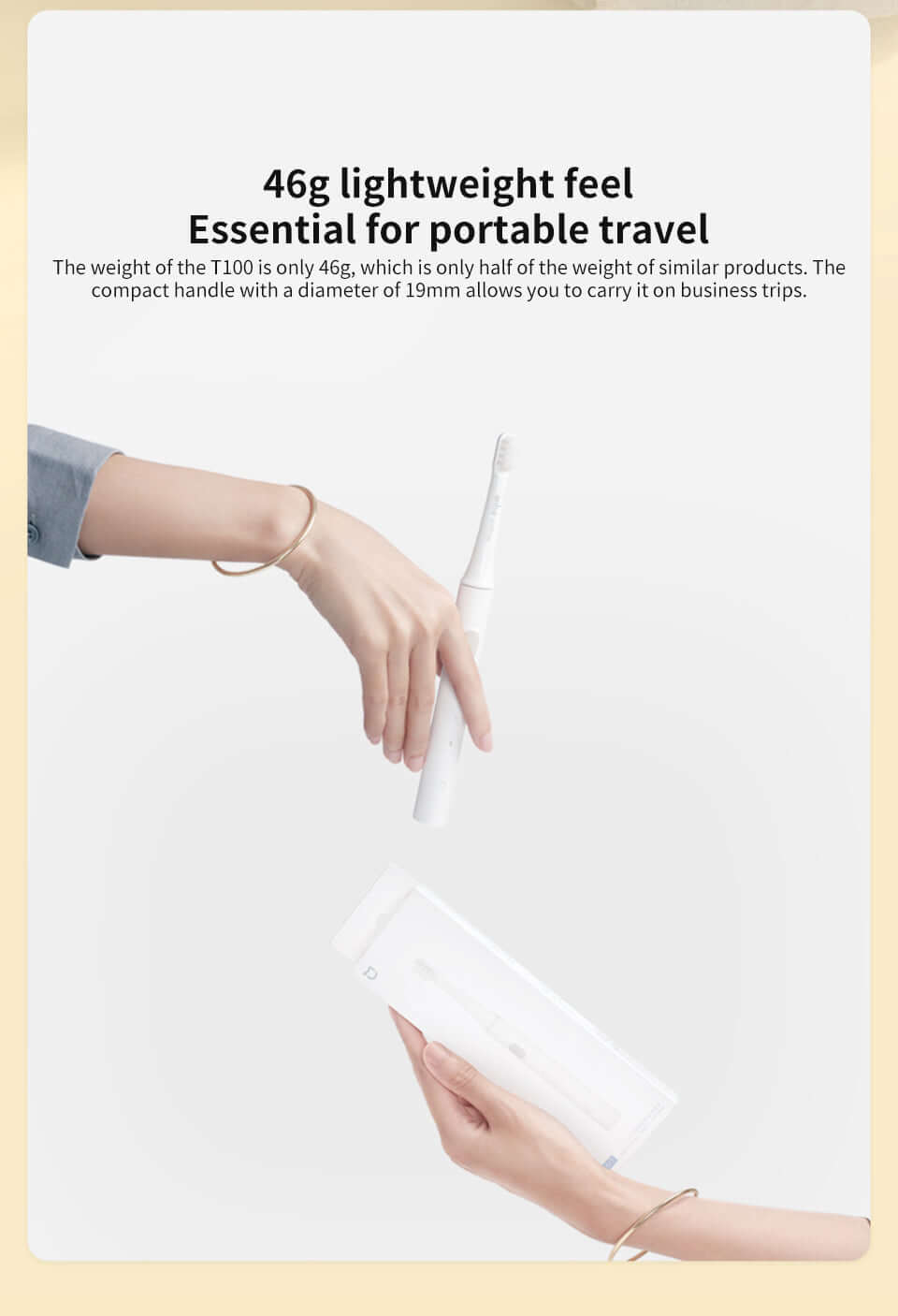 Elektrisk Sonisk Tandbørste - Vandtæt & USB-Opladning