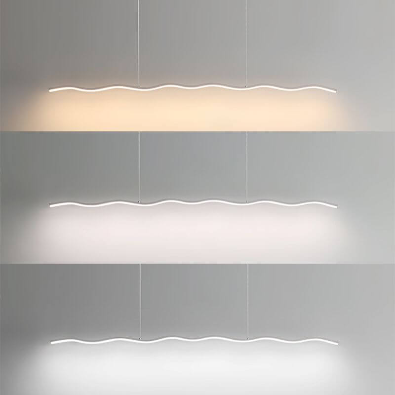 Moderne LED-pendellampe med bølgedesign