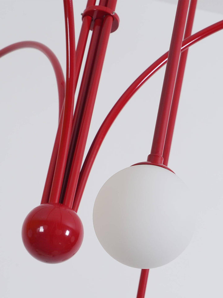 Elegant Glas & Metal Pendel Lampe