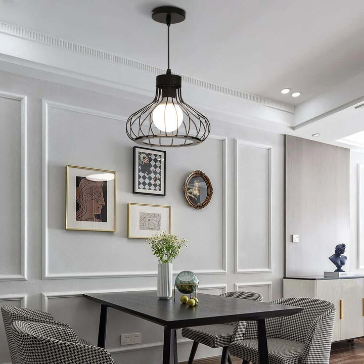 Moderne loft stil metal pendellampe