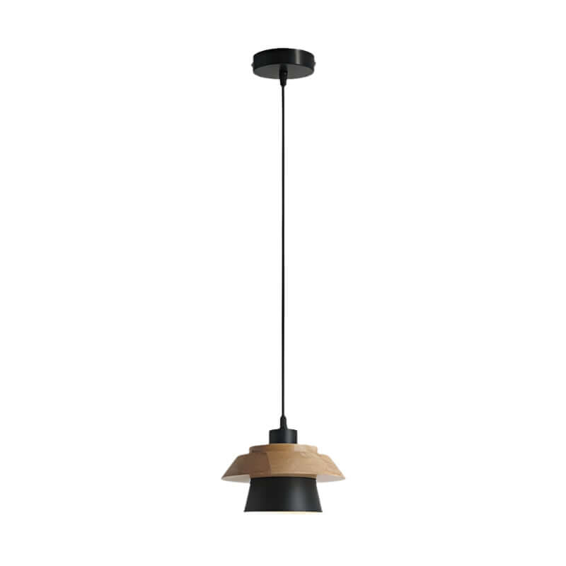 Træ og Sten Pendel Designer Lampe