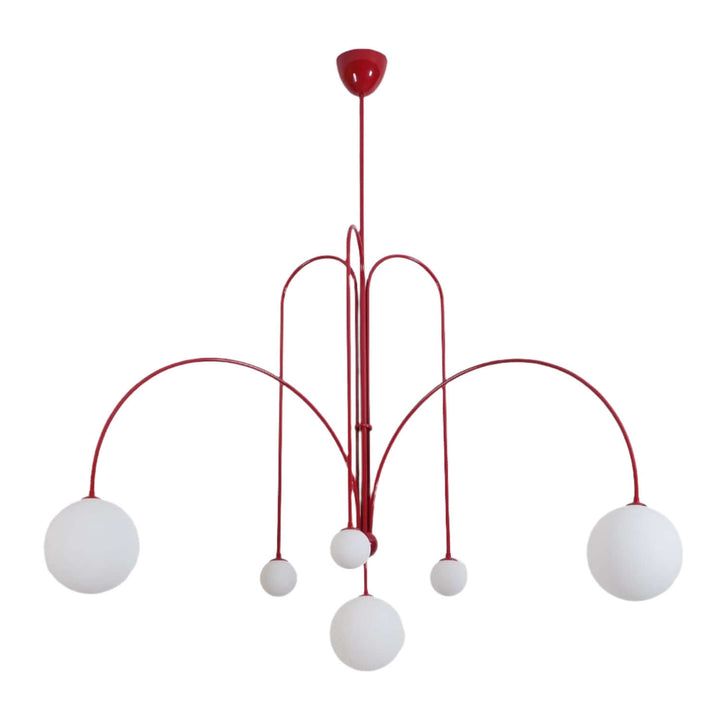 Elegant Glas & Metal Pendel Lampe