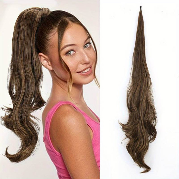 Fleksibel Hårpåsætning Hestehale til Fyldigt Hår