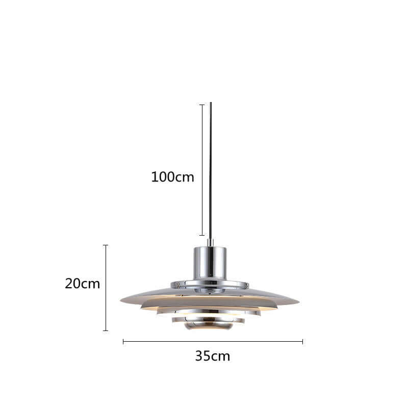 Moderne LED-pendellampe i aluminium