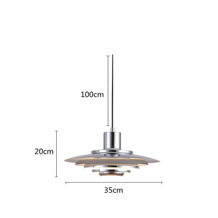 Moderne LED-pendellampe i aluminium