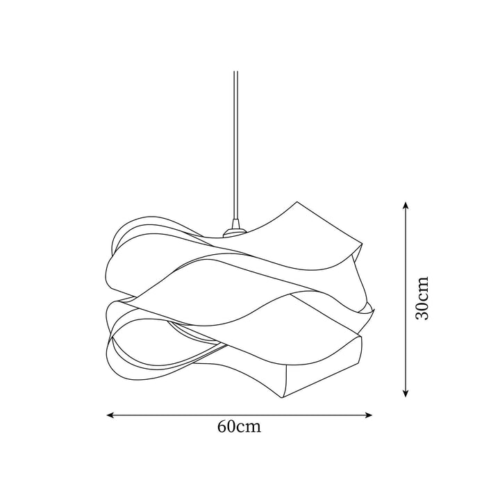 Moderne loft spisebordslampe i træ