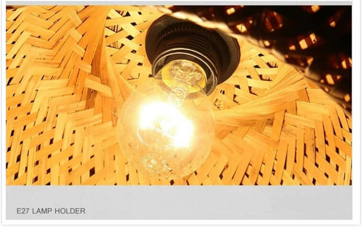 Håndlavet Bambus Pendellampe