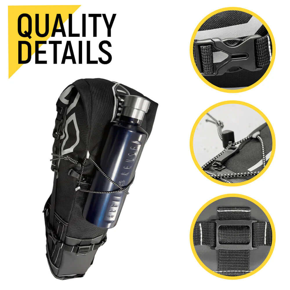 Stor Vandtæt Cykeltaske - Masser af Opbevaring