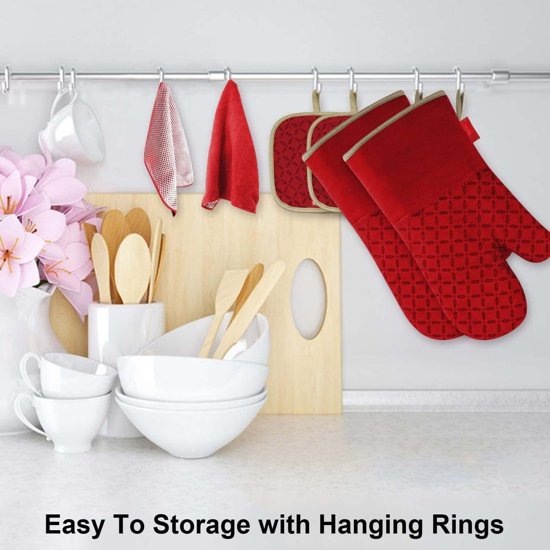 Universal 6-delt varmebestandigt ovnhandesæt