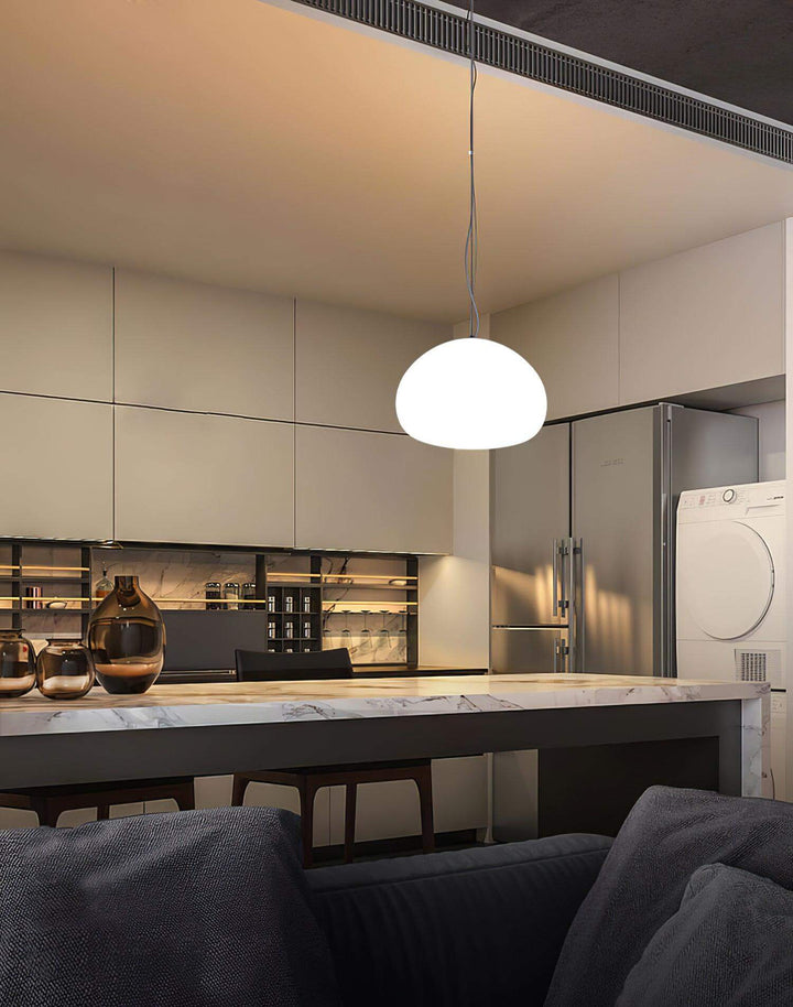 Moderne glas pendellampe til hyggelig belysning