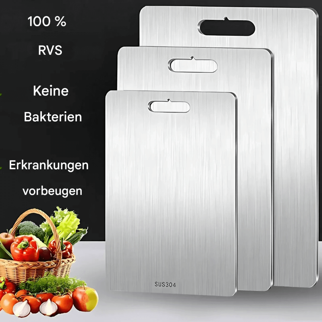 Hygiejnisk skærebræt i rustfrit stål