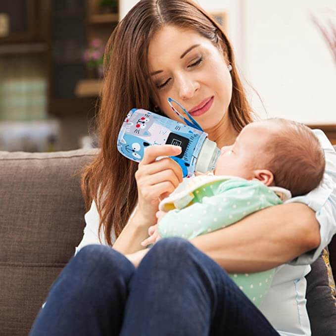 Bærbar USB-flaskevarmer til babymælk på farten