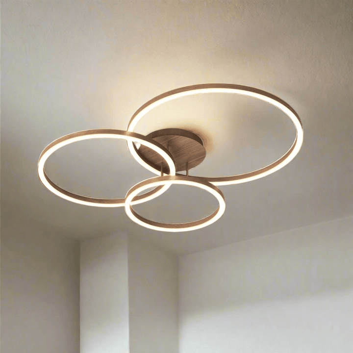 Moderne LED-loftlampe med ringdesign