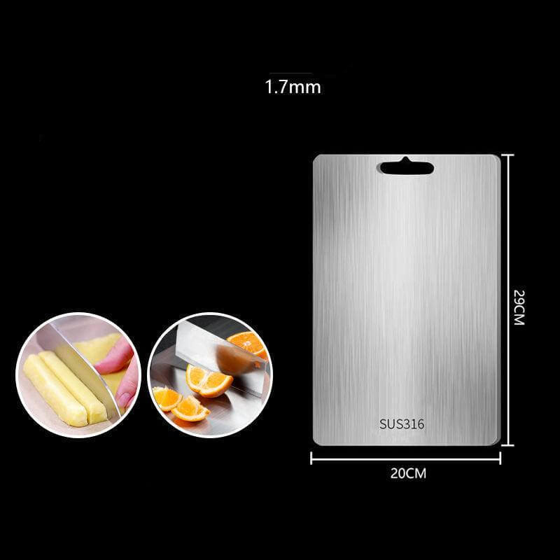 Robust og Hygiejnisk Skærebræt i Titanium til Køkkenet