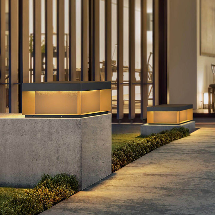 Solar udendørs pullertlampe - vejrbestandig