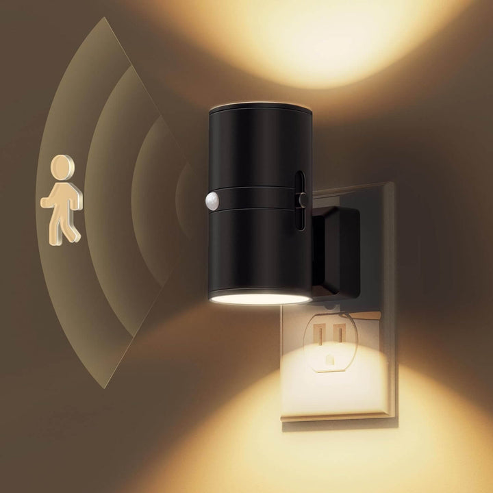 LED-natlys med sensor, varmt hvidt