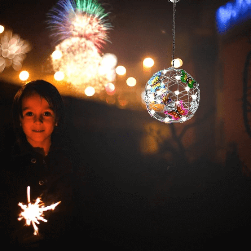 Solar Sommerfugl LED Havelampe