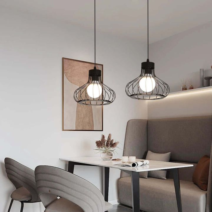 Moderne loft stil metal pendellampe