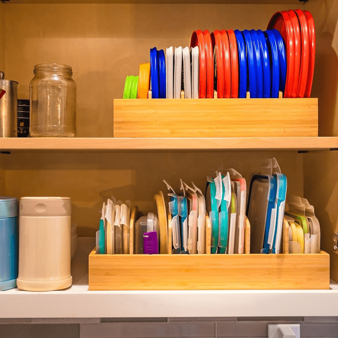 Justerbar Bambuslågsorganisator til Køkken