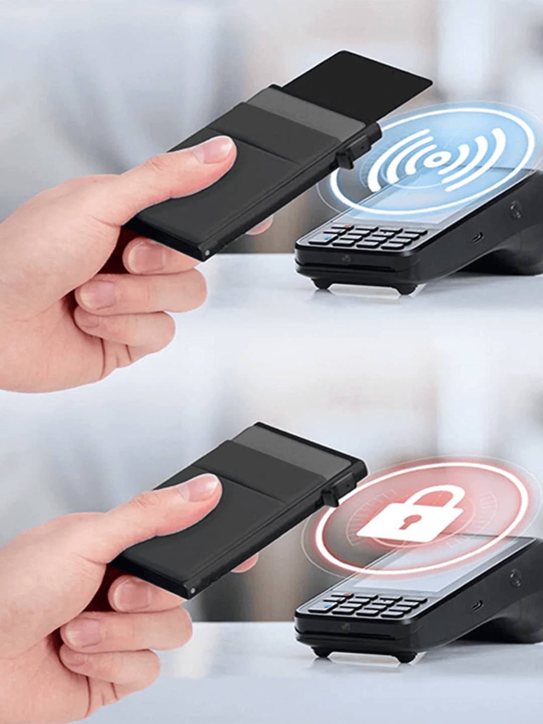 Tynd RFID-pung til mænd