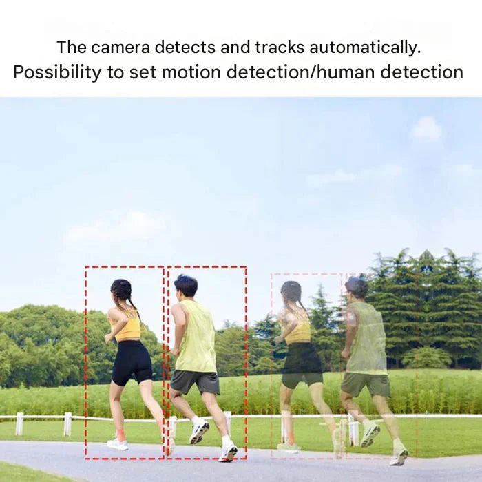 Trådløst 4K sikkerhedskamera med solpanel og dobbeltlinse, vejrbestandigt, sidevisning, Teknologi & Gadgets