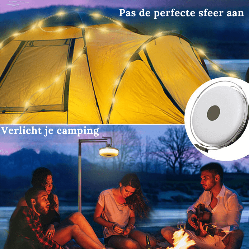 LED lyskæde 10m, vandtæt, USB, varmhvid