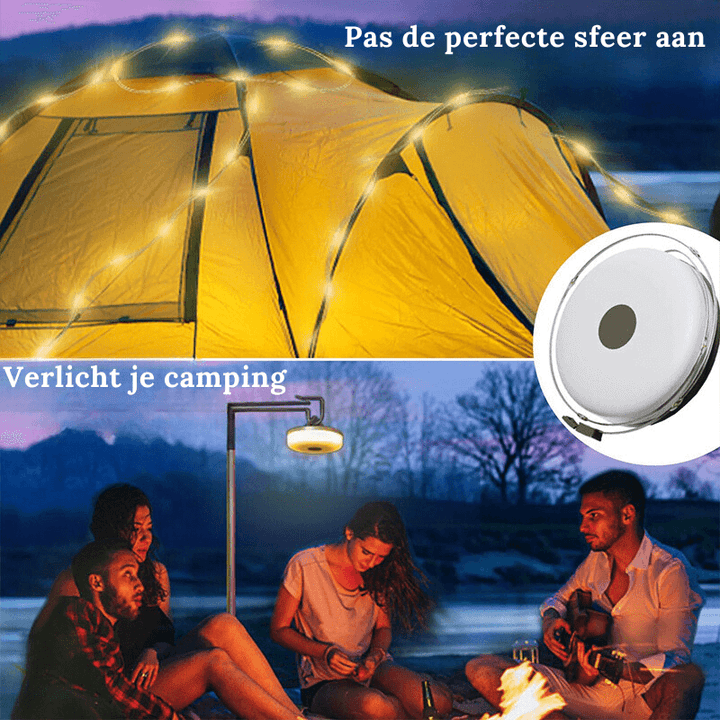 LED lyskæde 10m, vandtæt, USB, varmhvid