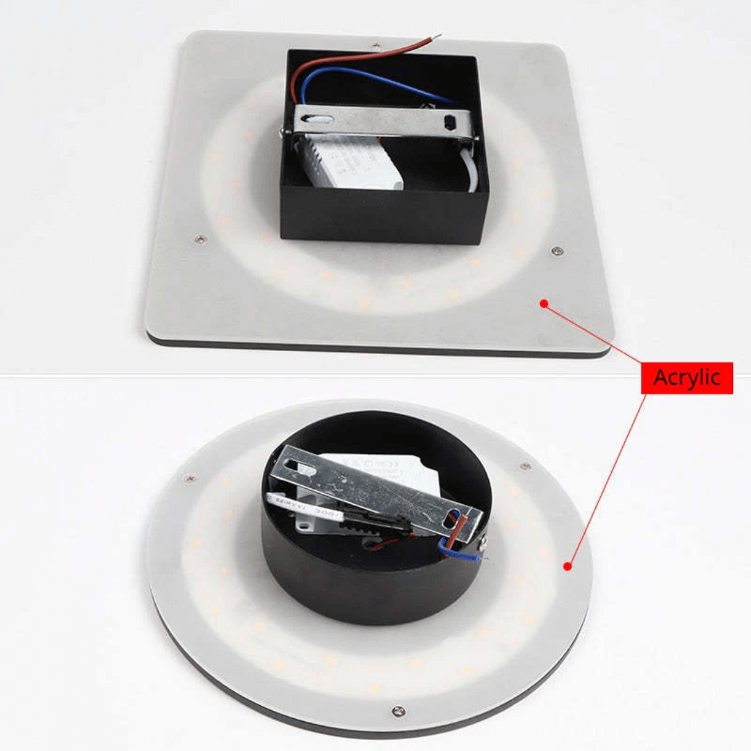 Minimalistisk LED udendørsvæglampe