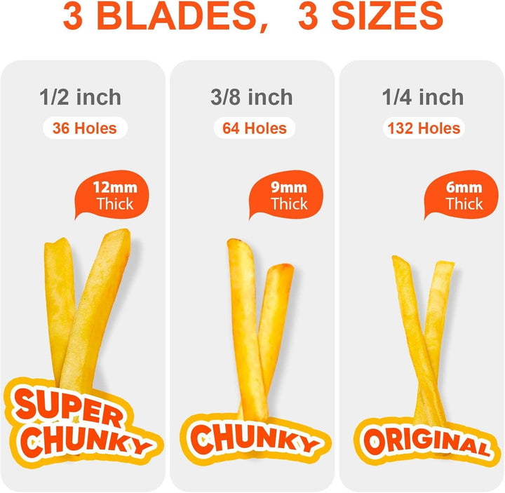 Pomfritsskærer i rustfrit stål