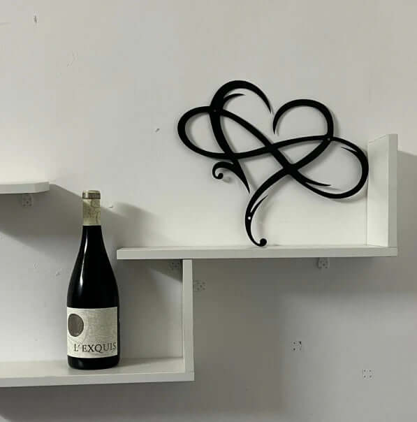 Uendelighedshjerte Vægdekoration - Jern, Perlemor