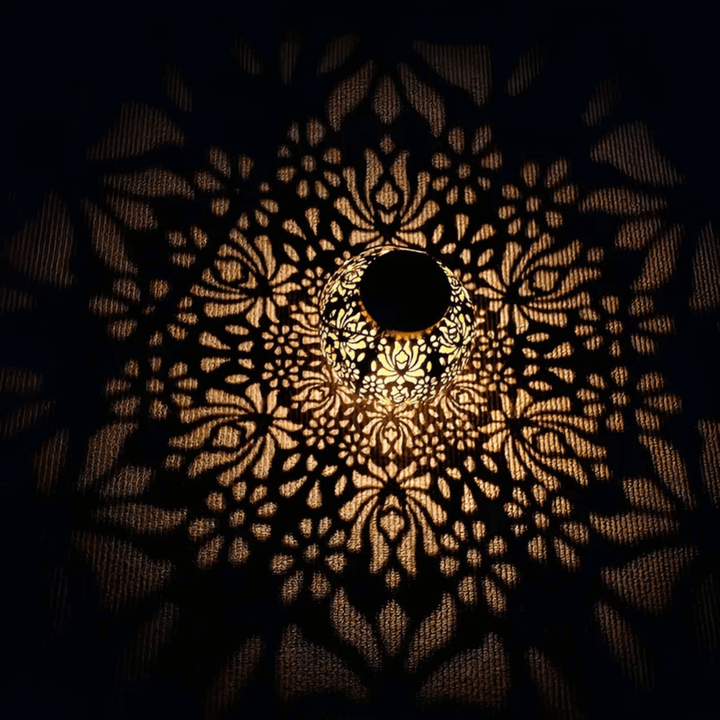 Solar LED-hængelampe til have, udendørs, vandtæt