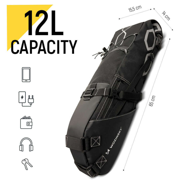 Vandtæt Cykelsadel Taske 12L