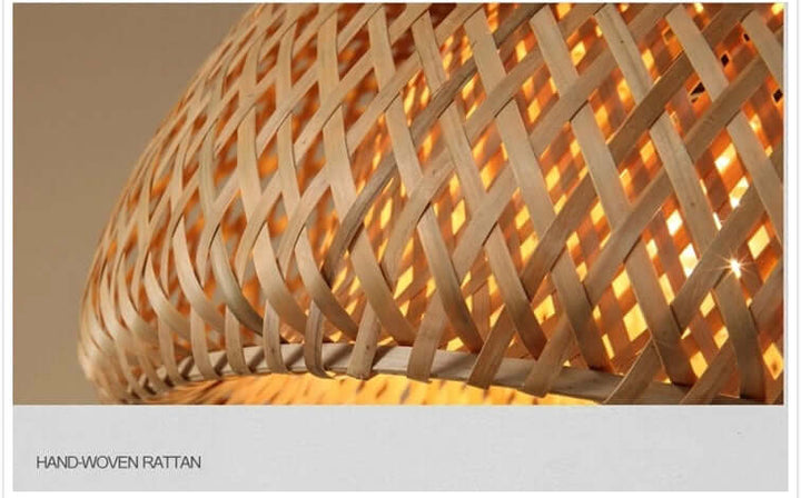 Håndlavet Bambus Pendellampe