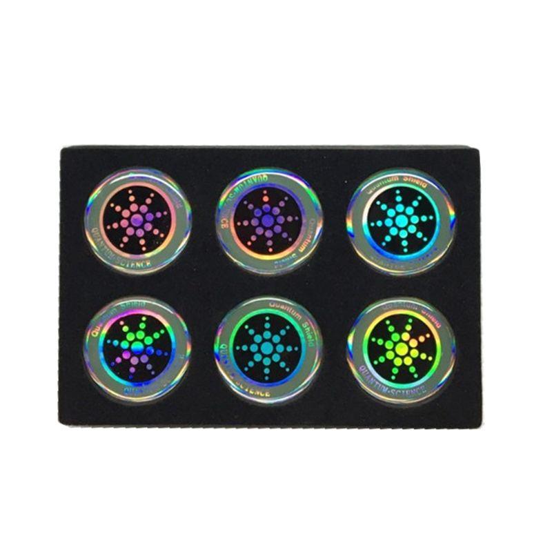 Effektive strålebeskyttelsesklistermærker i guld og sølv til smartphones, beskytter mod elektromagnetiske bølger, 6-pak.