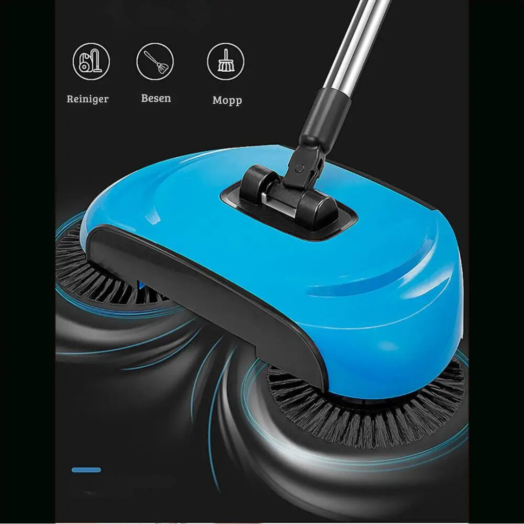 Effektiv 3-i-1 støvsugerkost, ergonomisk og multifunktionel, kost og moppe i ét, strømløs.