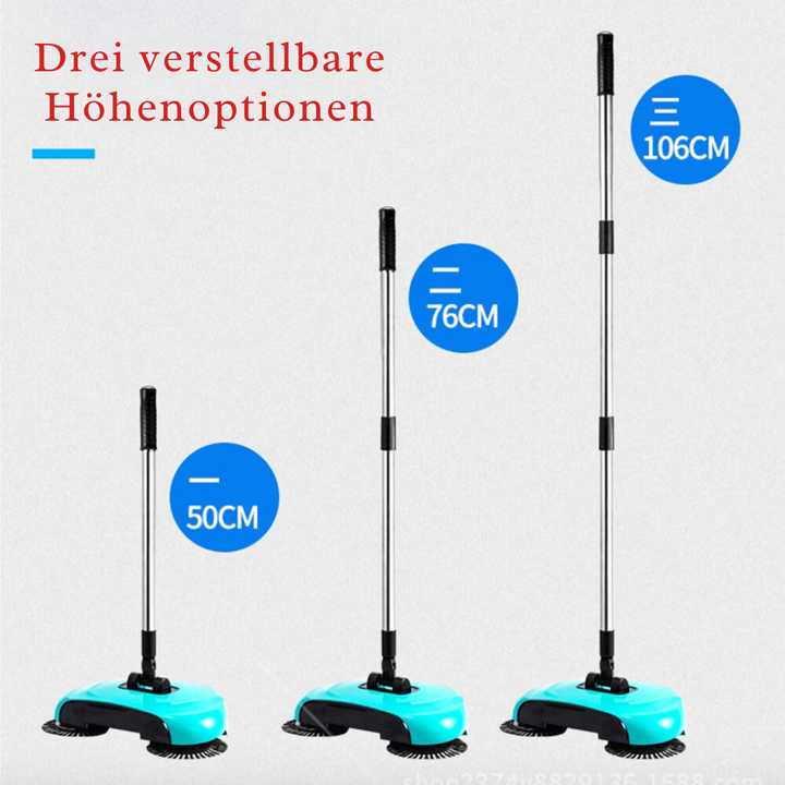 Effektiv 3-i-1 støvsugerkost, ergonomisk og multifunktionel, kost og moppe i ét, strømløs.