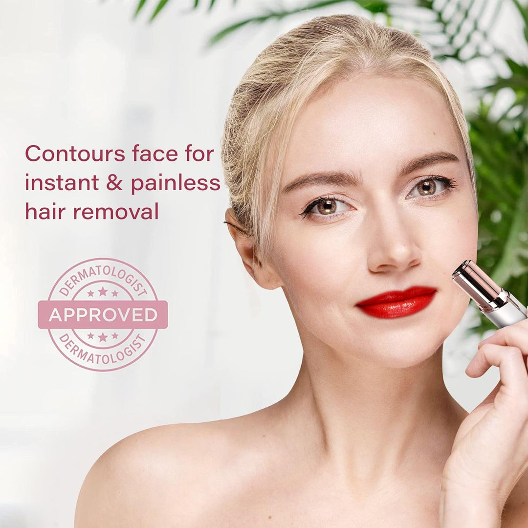 Elektrisk ansigtshårfjerner til kvinder, sort farve