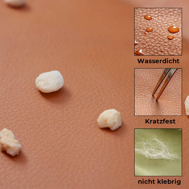 Elegant autostol i kunstlæder til hunde i sort, komfortabel med sikkerhedssele og polstring, stilfuld til rejser.