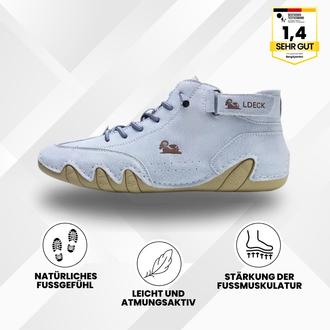 Alpaca Hallux Valgus læder barfodssko for optimal komfort og smertefrihed