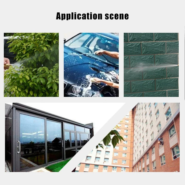 Ergonomisk højtryksvandpistol lavet af ABS og aluminium, kompatibel med haveslanger, ideel til alsidig rengøring.
