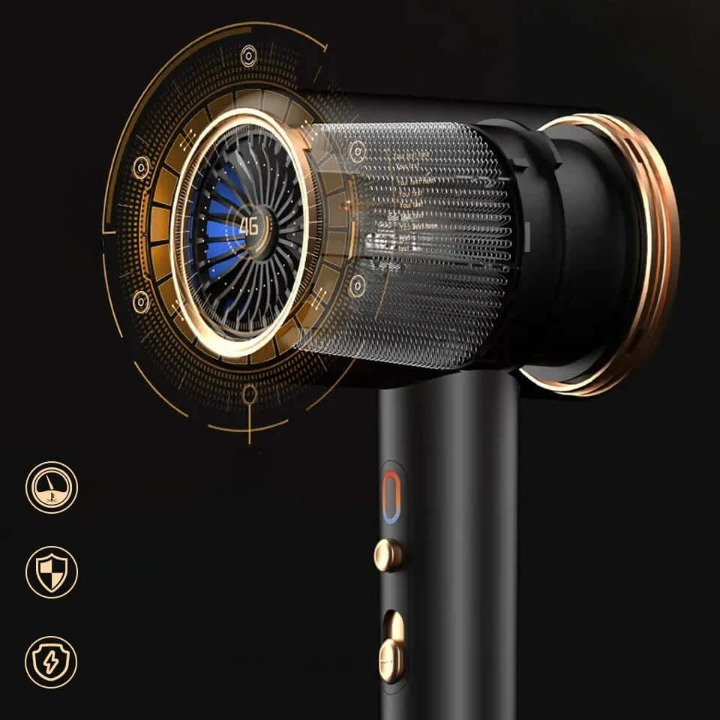 Hårtørrer med kold og varm luft